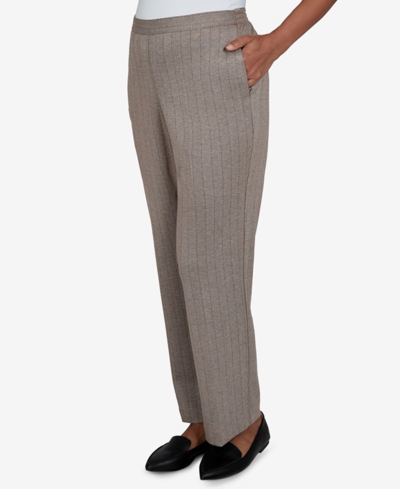 Women's Pull-On Mid-Rise Striped Pants