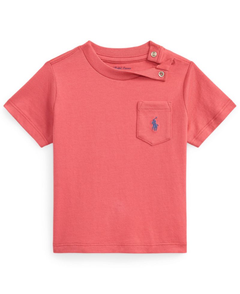 Baby Boys' Cotton Jersey Pocket T-Shirt