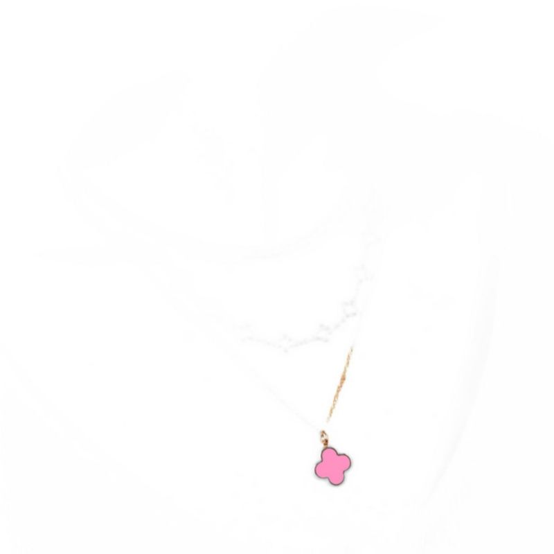 Bubblegum Clover Charm 14 millimeters