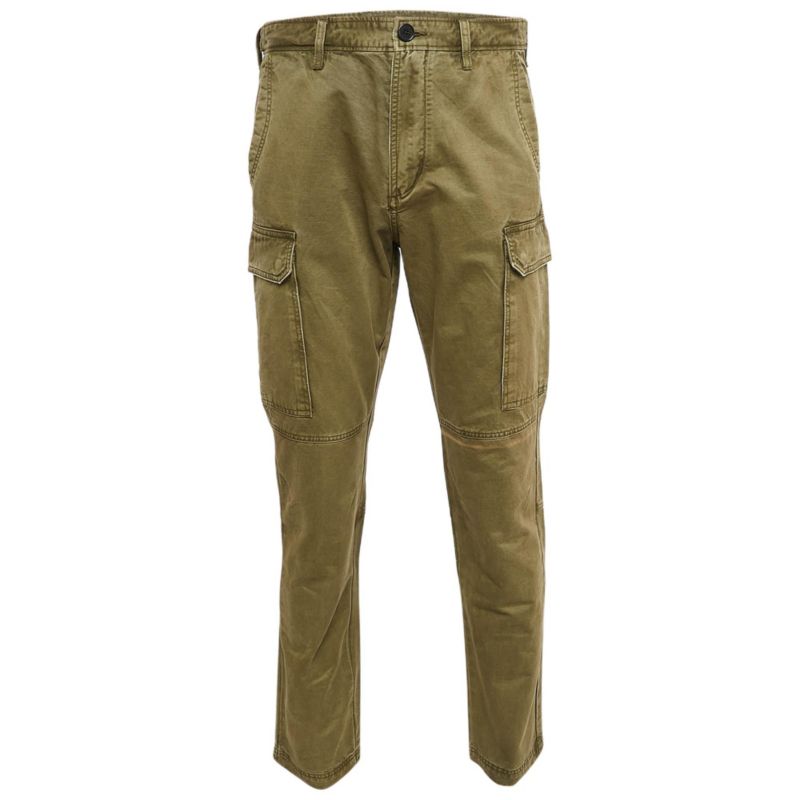 Men's Green Cotton Pargo Cargo Pants