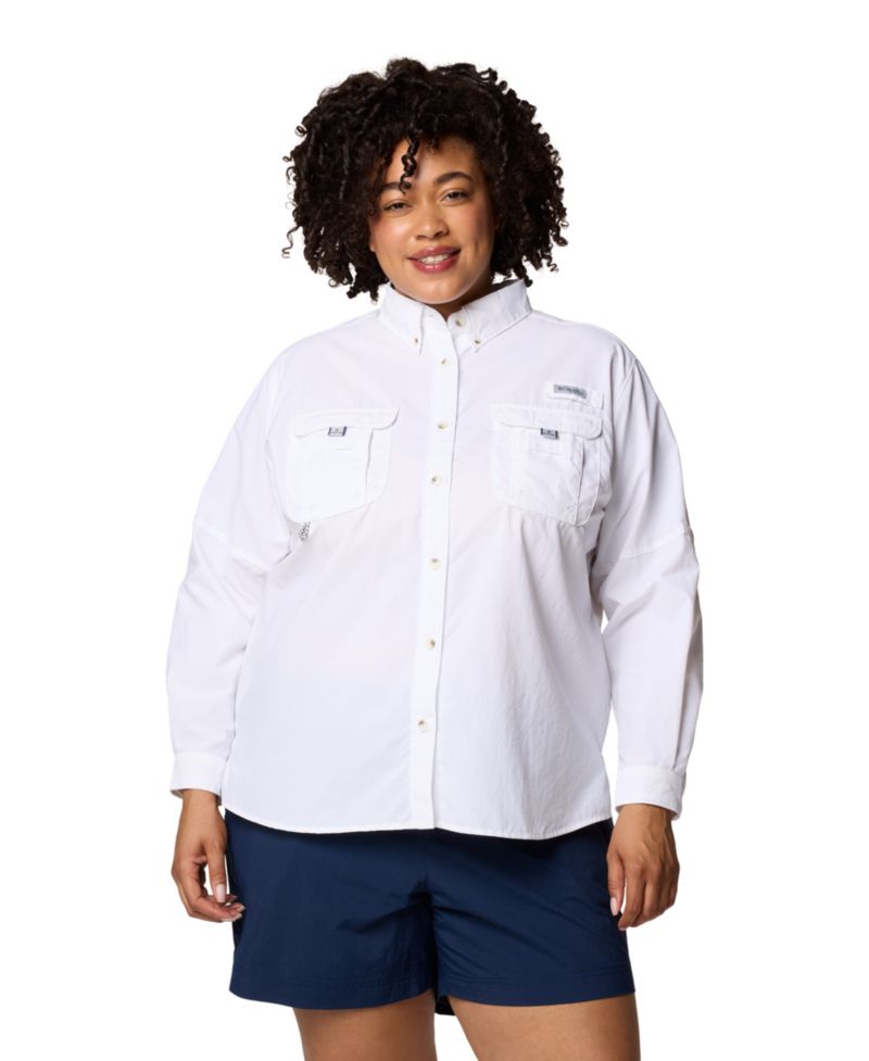 PFG Plus Size Long-Sleeve Outdoor Shirt