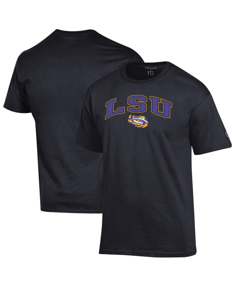 Men's Black LSU Tigers Arch Over Logo T-Shirt