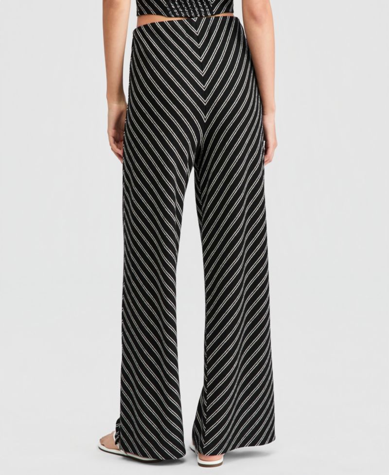 Women's Striped Pull-On Pants