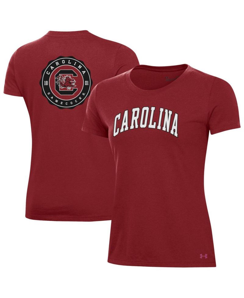Women's Garnet South Carolina Gamecocks Essentials 2-Hit Performance T-Shirt