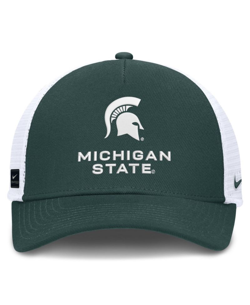 Men's and Women's Forest Green Michigan State Spartans 2026 On-Field Gameday Trucker Hat