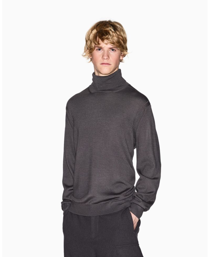 Men's Cozy Lab Wool Turtleneck Sweater