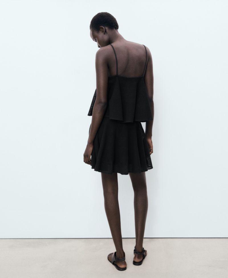 Women's Ruffle Knit Dress