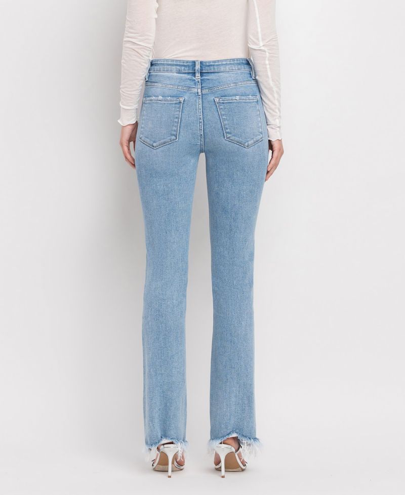 Women's High Rise Mini Bootcut Jeans