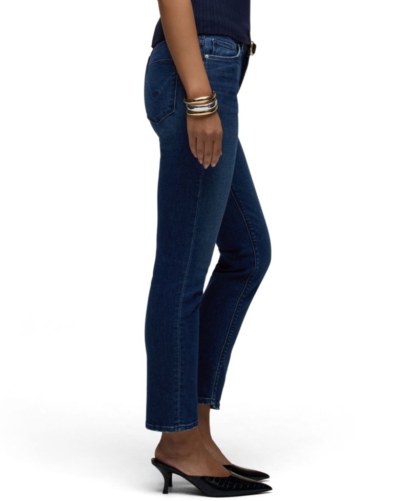 Women's Nico Mid-Rise Straight-Leg Medium-Wash Denim Jeans