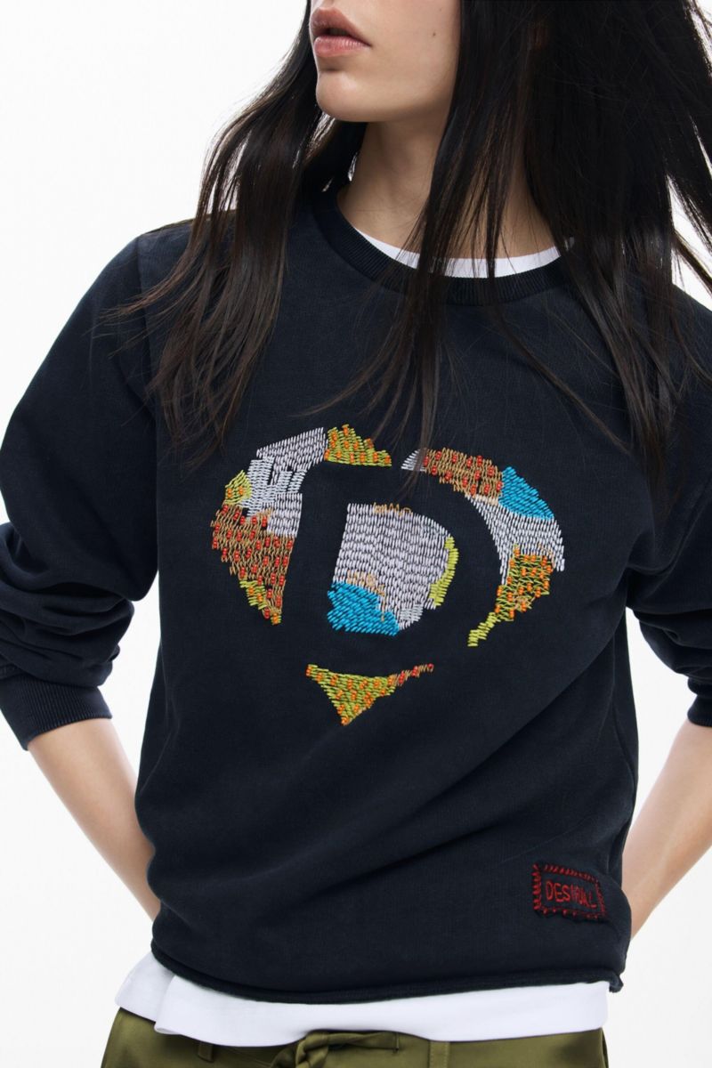 Women's Sweatshirt Logo Beads