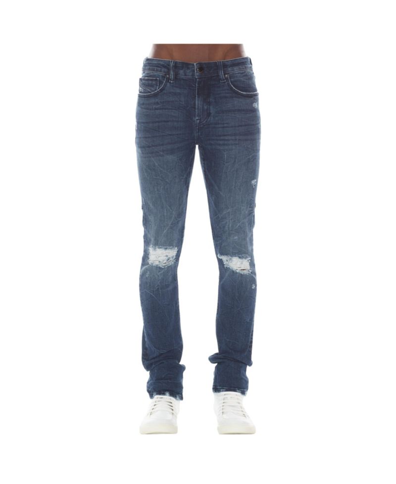 Men's Strat Super Skinny Fit Ripped Jeans