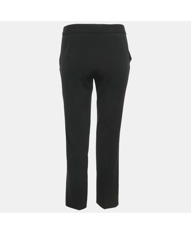 Women's Cheap And Chic Black Crepe Formal Trousers
