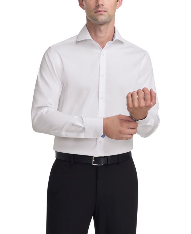 Мужская рубашка премиум-класса из негладкого материала Slim Fit