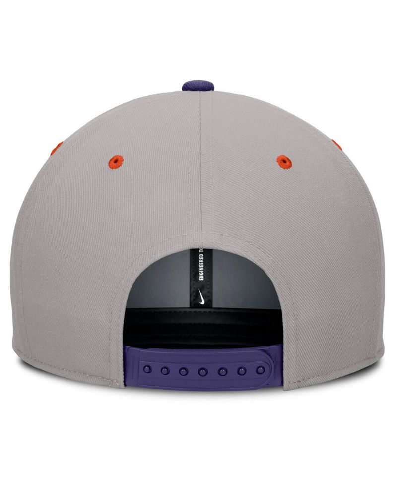 Men's Purple/Gray Clemson Tigers Prep Pro Performance Snapback Hat