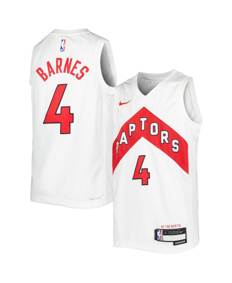 Big Boys Scottie Barnes White Toronto Raptors 2021/22 Swingman Player Jersey - Association Edition