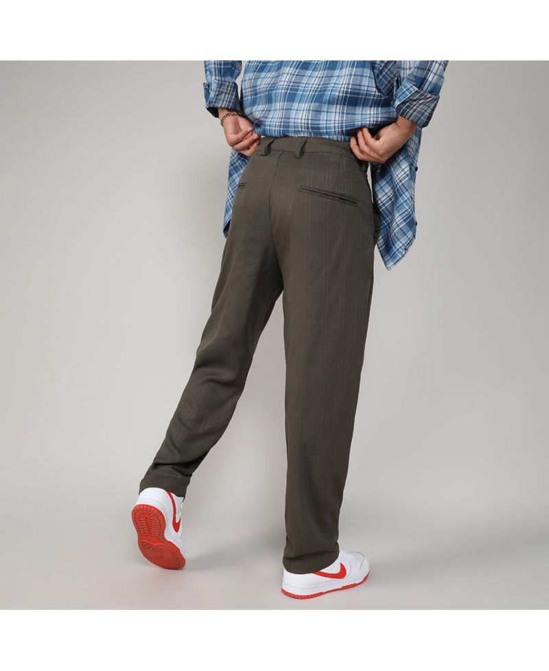 Men's Pleated Drawstring Trousers