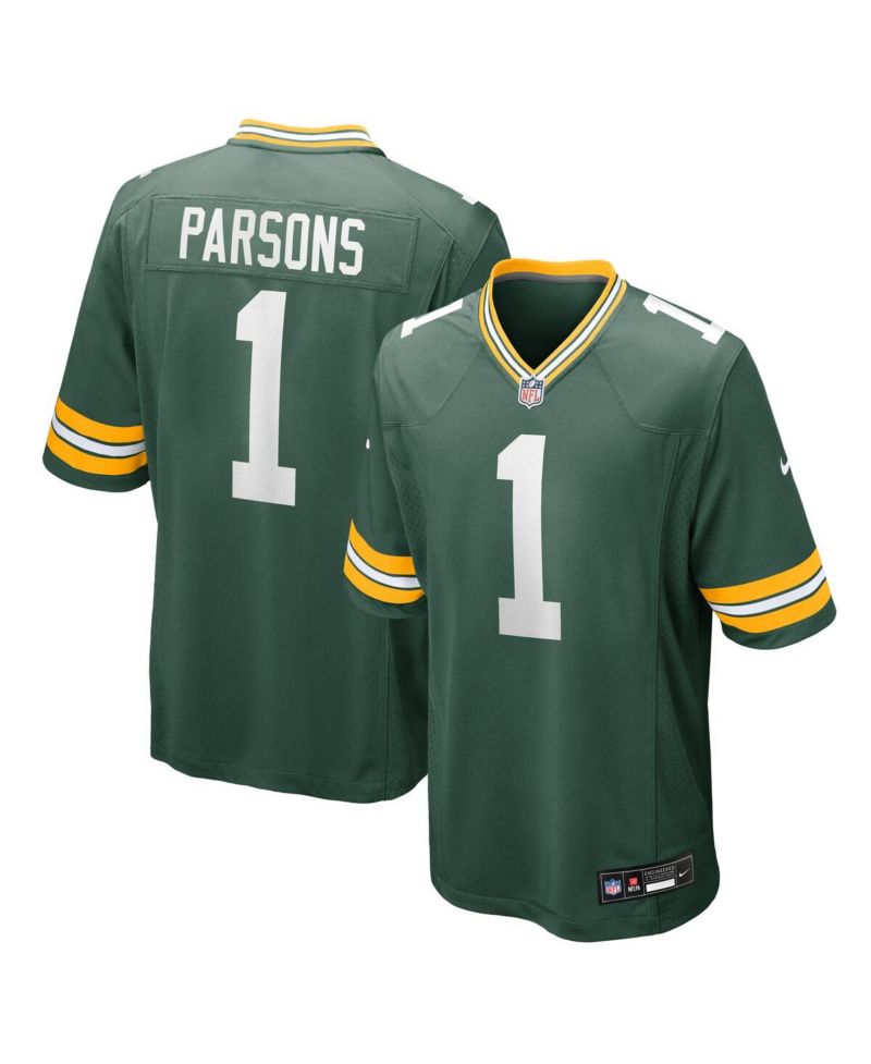 Men's Micah Parsons Green Green Bay Packers Game Player Jersey