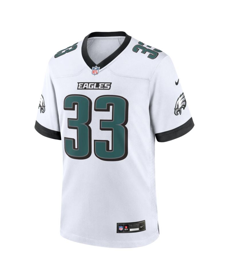 Men's Cooper DeJean White Philadelphia Eagles Game Jersey