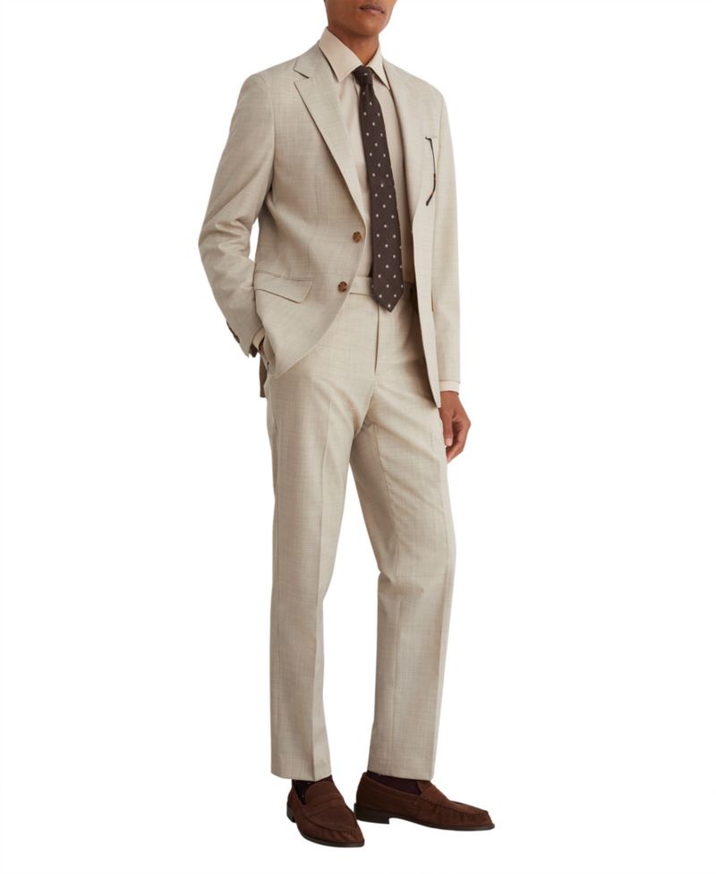 Men's Vita Pin-Check Classic-Fit Wool-Blend Pants