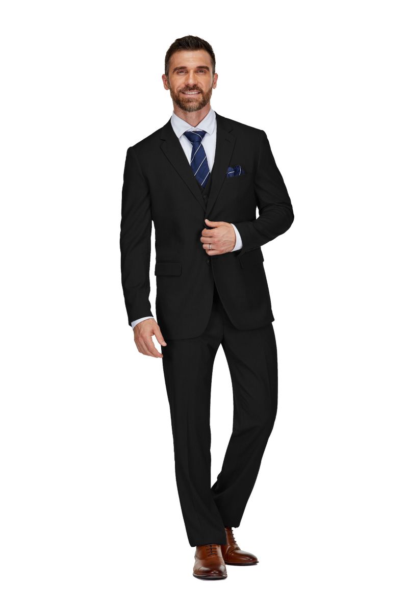 Men's 3-Piece Classic Fit Performance Stretch Suit