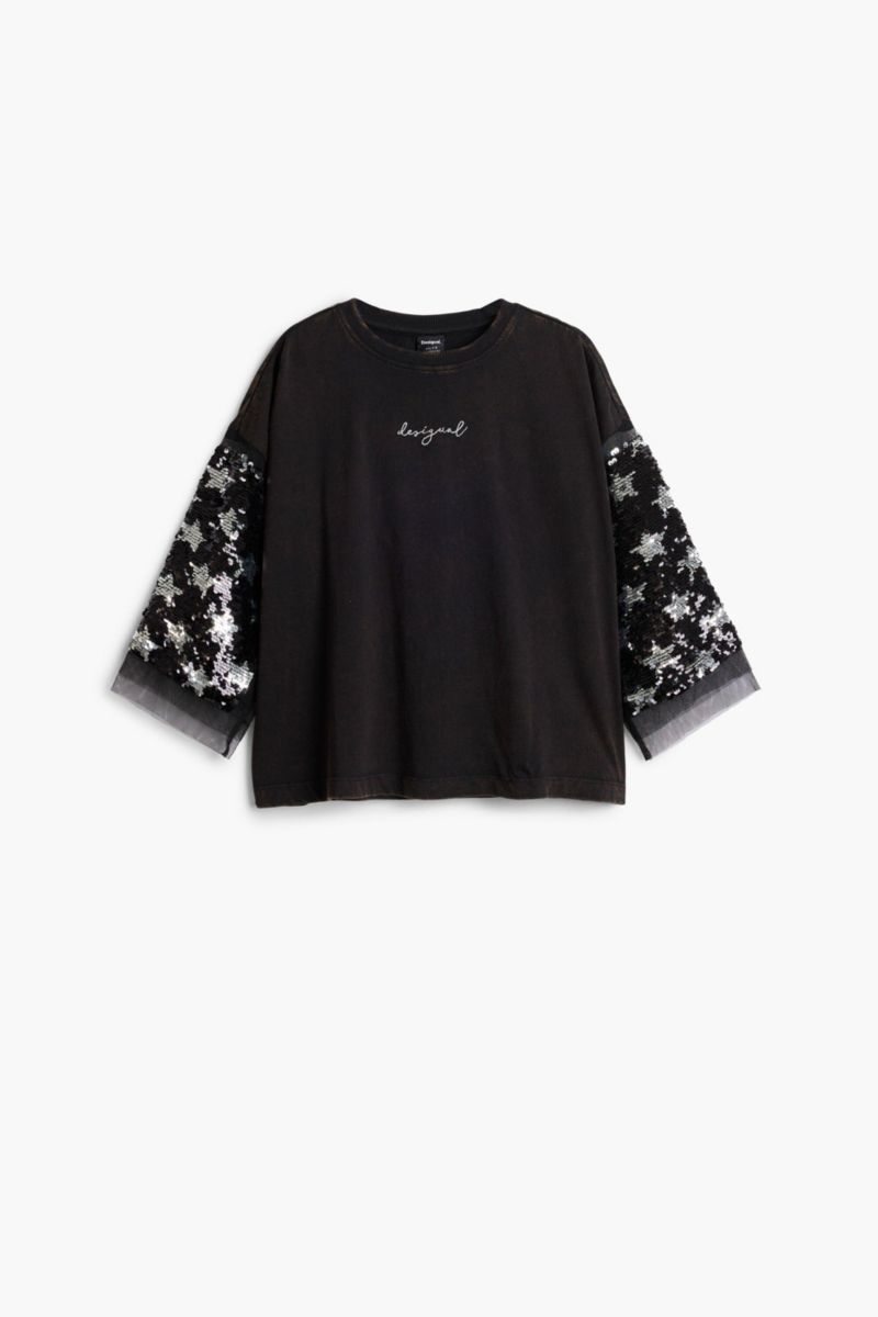 Girls Girls's 3/4 Sleeve Star T-Shirt