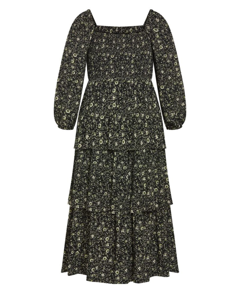 Plus Size Dahlia Tiered Maxi Dress