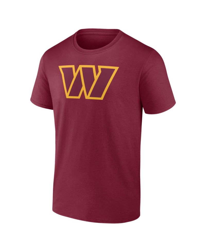 Men's Burgundy Washington Commanders Primary Logo T-Shirt