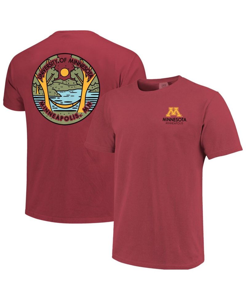 Men's and Women's Maroon Minnesota Golden Gophers Scenic Comfort Colors T-Shirt