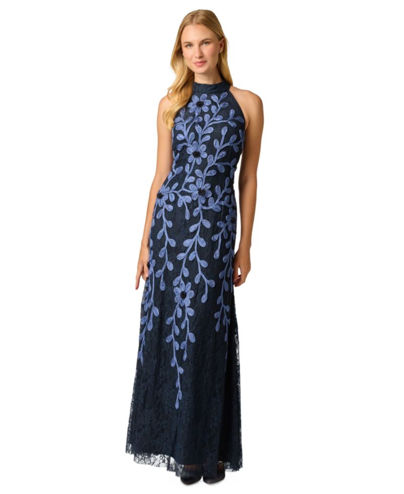 Women's Soutache Lace Ball Gown