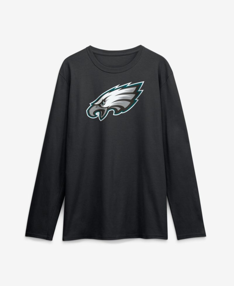 Men's Black Philadelphia Eagles Primary Logo Long Sleeve T-Shirt