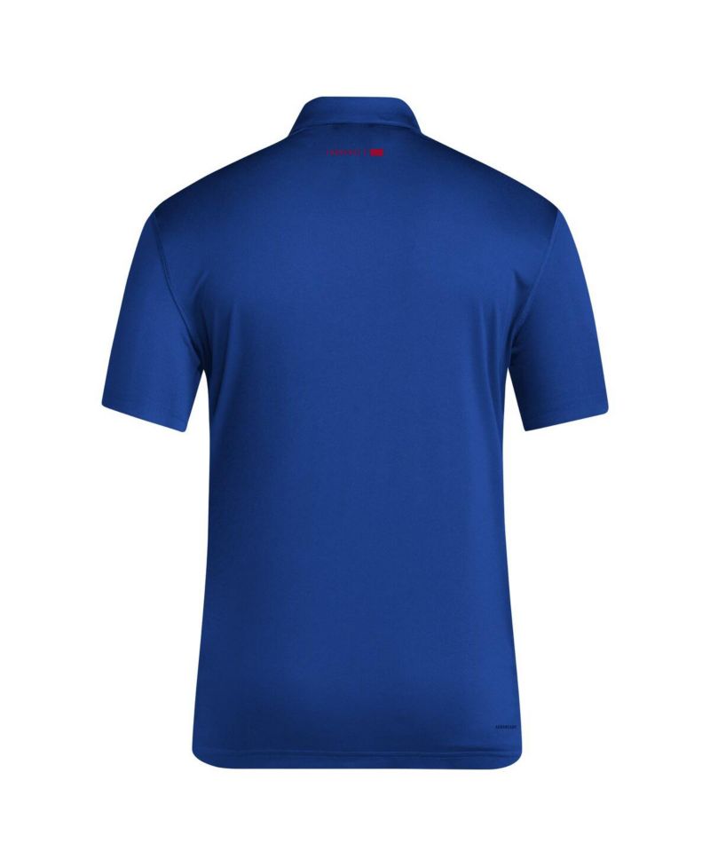 Men's Royal Kansas Jayhawks 2024 Coaches AEROREADY Polo
