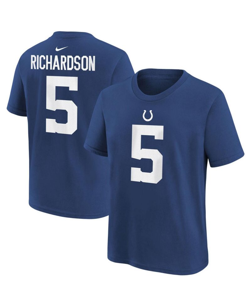 Big Boys Anthony Richardson Royal Indianapolis Colts 2023 NFL Draft First Round Pick Player Name and Number T-shirt