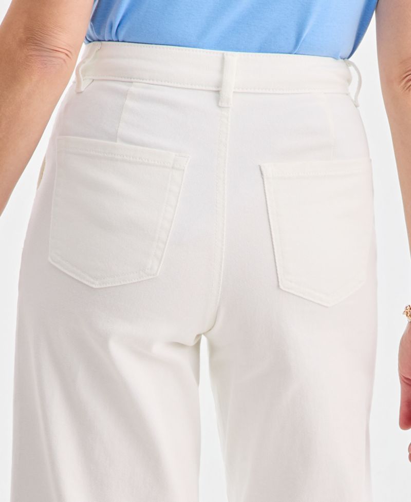 Women's High-Rise Wide-Leg Crop Jeans