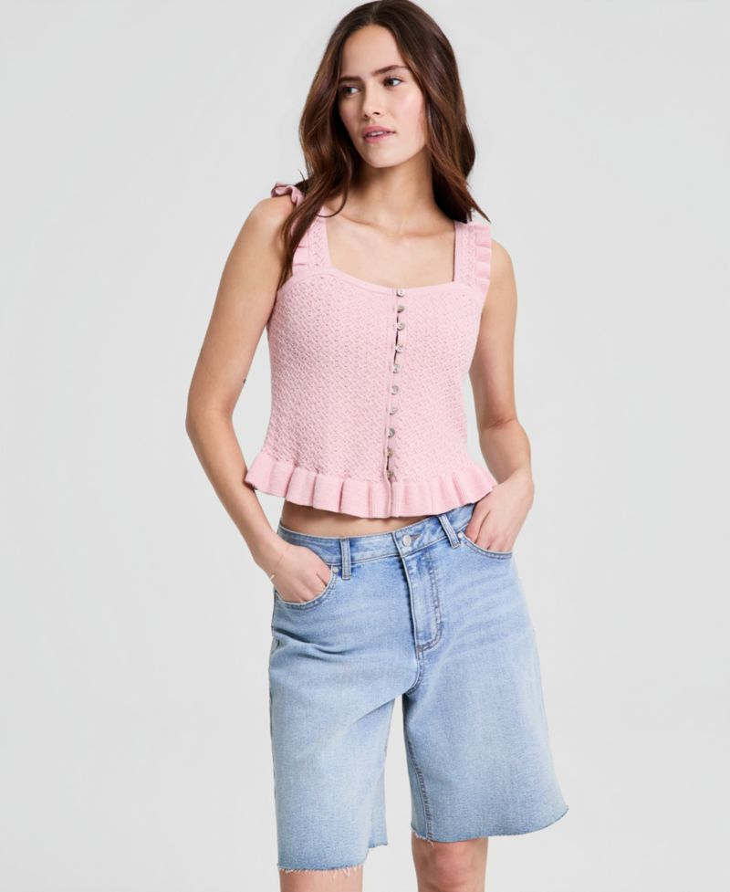 Petite Square Neck Corset Top