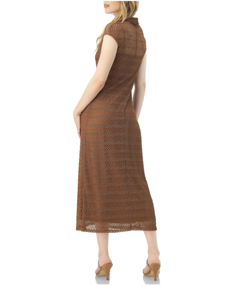 Women's Long Knitted Off-Shoulder Dress