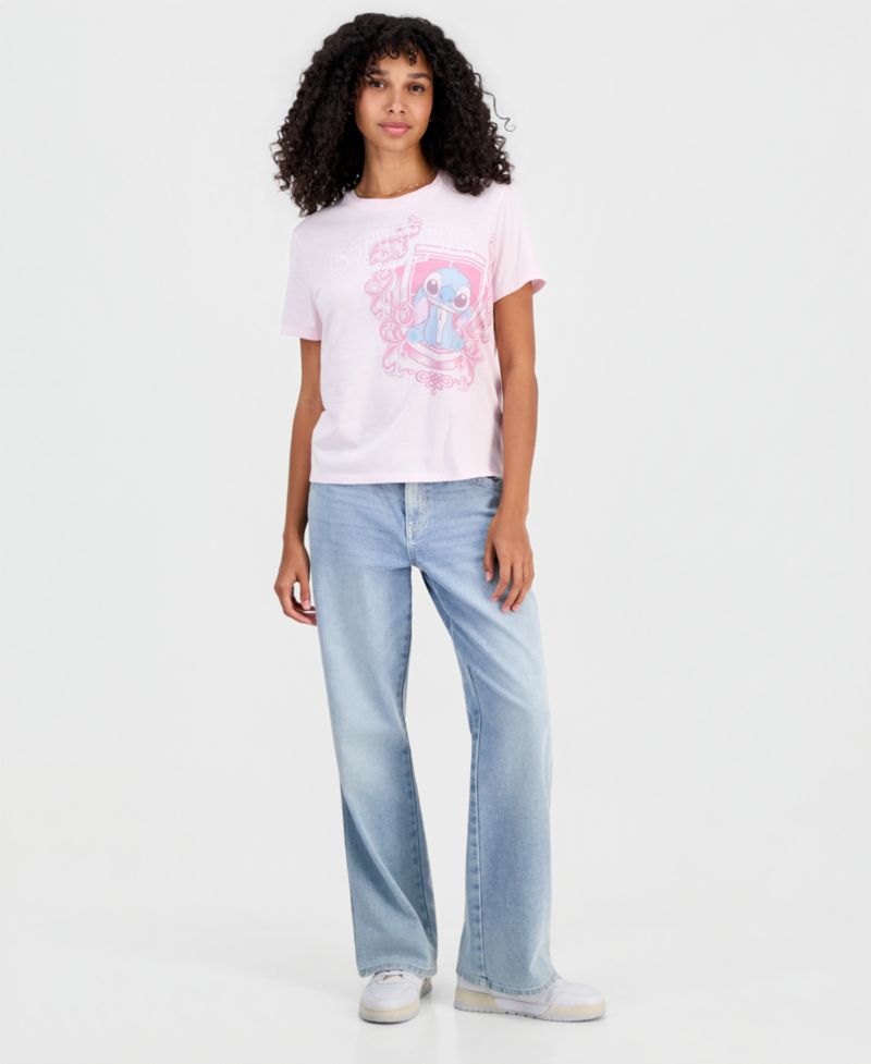 Juniors' Stitch Social Club Graphic Short-Sleeve T-Shirt