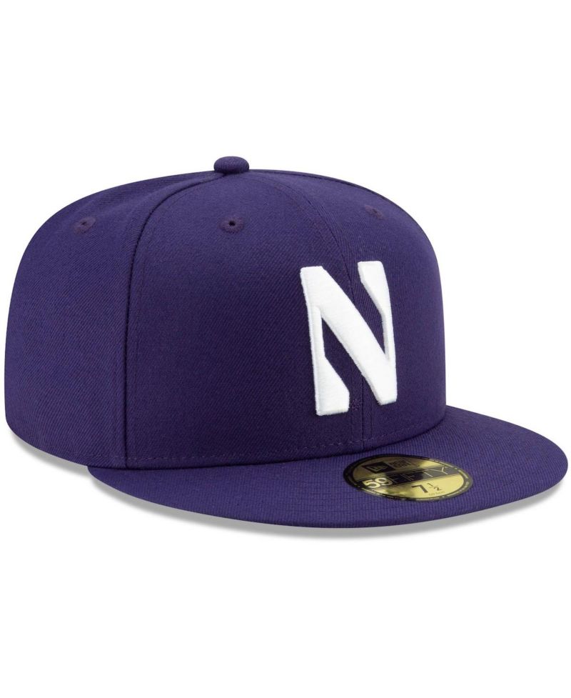 Men's Purple Northwestern Wildcats Primary Team Logo Basic 59FIFTY Fitted Hat
