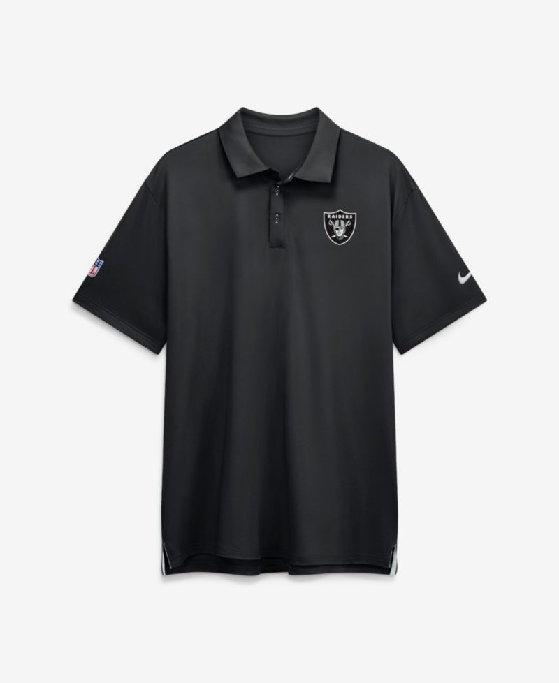 Men's Black Las Vegas Raiders Sideline Tour Dri-FIT Polo Shirt