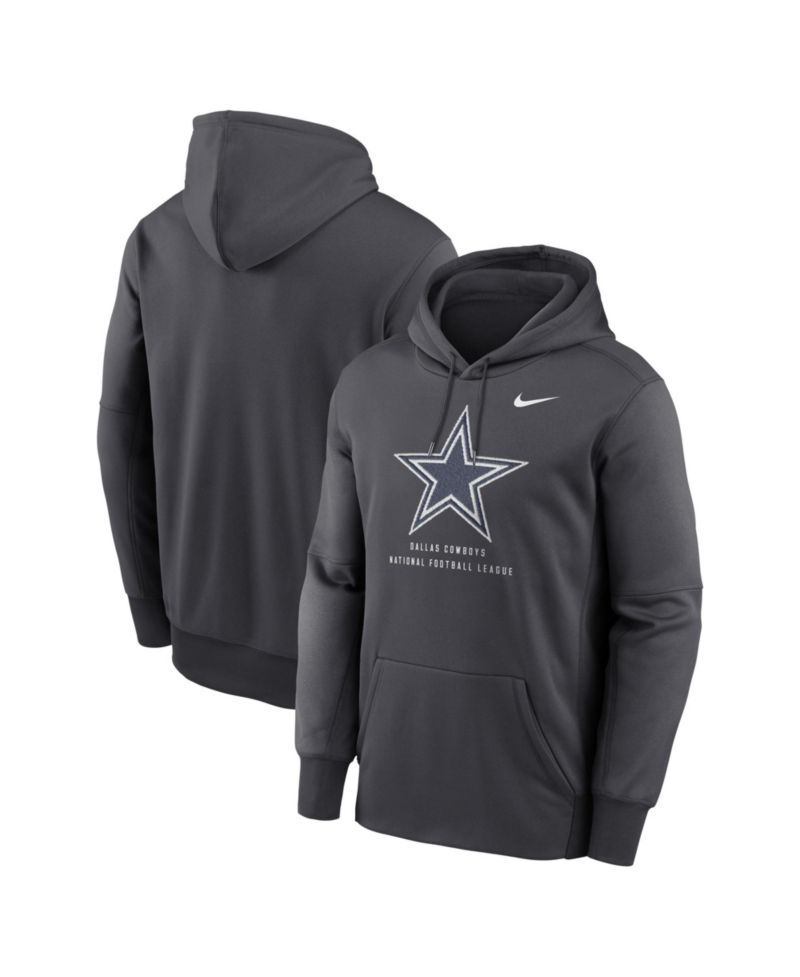 Men's Gray Dallas Cowboys Toss Sweep Therma-FIT Hoodie