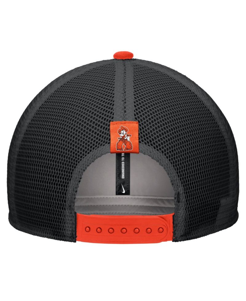 Men's Orange Oklahoma State Cowboys Vintage Arch Rise Performance Trucker Adjustable Hat