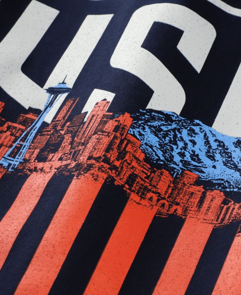 Men's and Women's Navy Host City U.S. Soccer x Seattle Crest 2026 T-Shirt