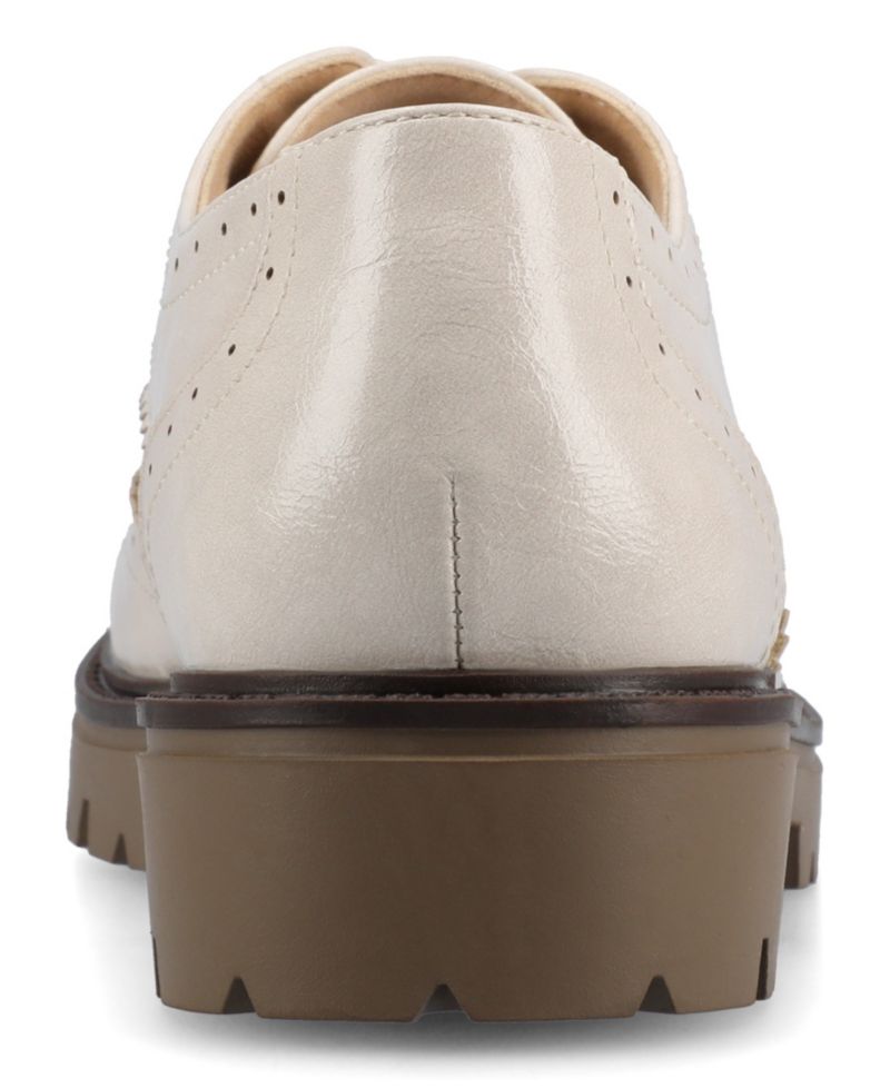 Women's Claudiya Lug Sole Lace Up Oxford Loafers
