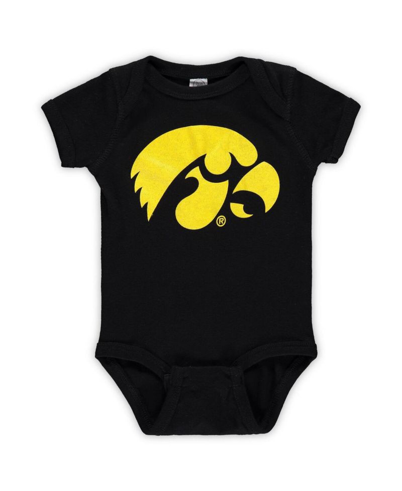 Infant Boys and Girls Black Iowa Hawkeyes Big Logo Bodysuit