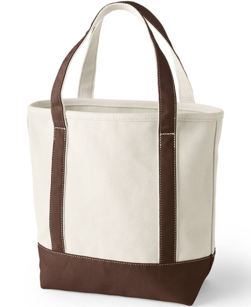 Medium 5 Pocket Open Top Canvas Tote Bag