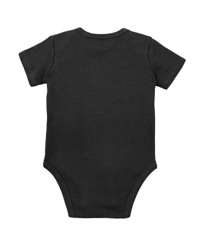 Baby Boys and Girls Black, Red Wisconsin Badgers 3-Pack Bodysuit, Bib and Bootie Set