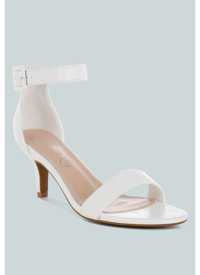 Women's Feruda Faux Leather Kitten Heel Sandals