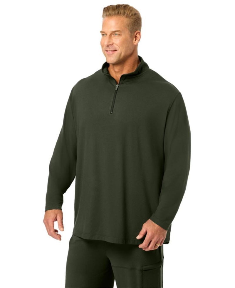 Men's Big and Tall SuperSoft Jersey 1/4 Zip Pullover