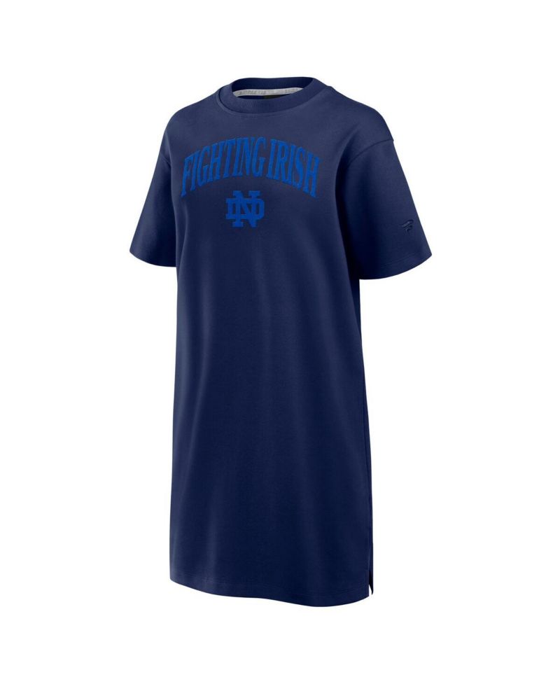 Women's Navy Notre Dame Fighting Irish Elements Go Tri-Blend T-Shirt Dress