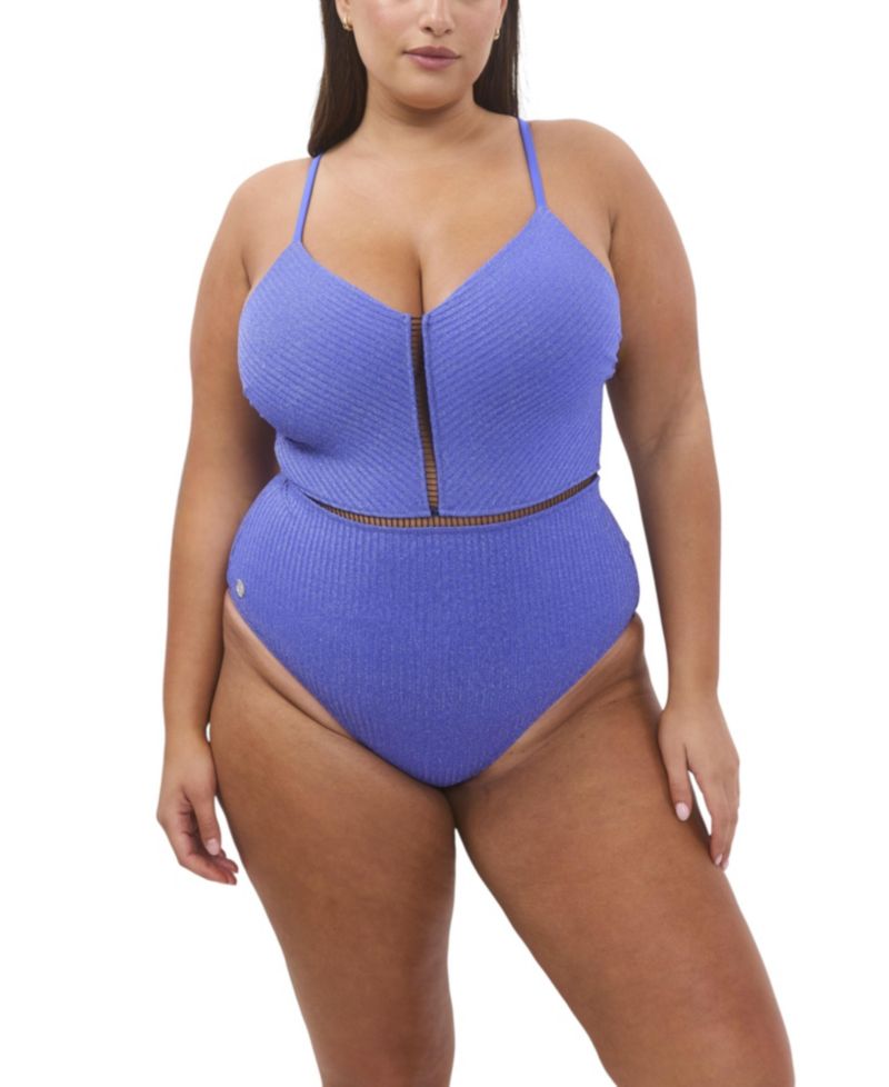 Women's Kim Rib Lurex Onepiece Swimsuit