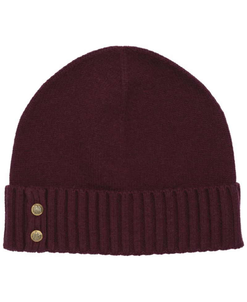 Crest Knit Beanie Hat